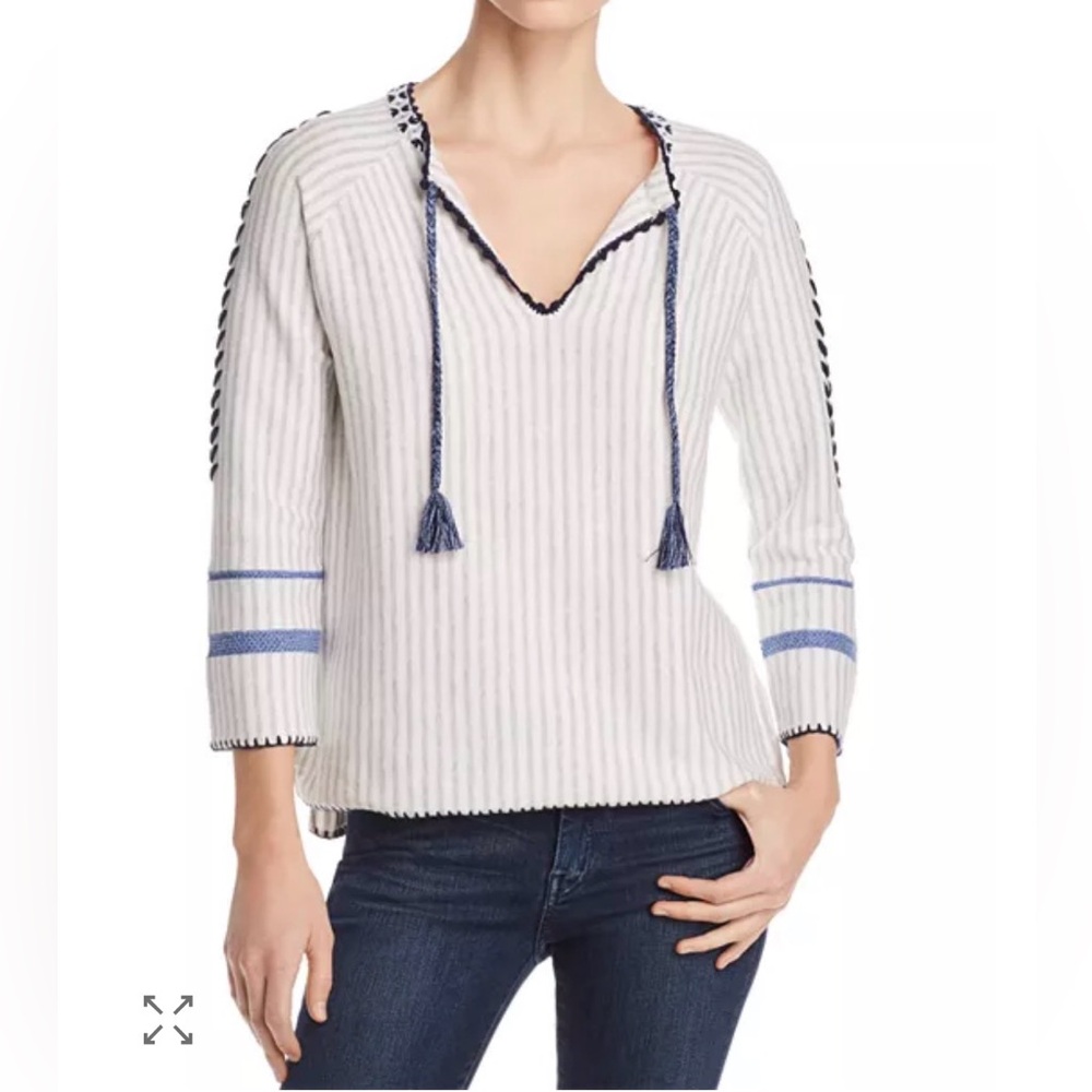 Lisa Todd “Escape” Contrast Stitch Top